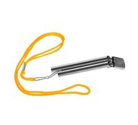 Abaodam Loud Stainless Steel Dual-tone Referee Whistle with Lanyard Portable Emergency Survival Whistle for Coaches Teachers PE Lessons Outdoor Safety and Training
