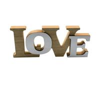 Abaodam Love Decor Wooden Letters Wooden Letter Decoration for Valentine's Day Party Rustic Standing Ornament Photo Prop