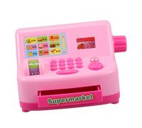 Abaodam Lovely Mini Cash Register for Realistic Simulation Cashier Model Portable Pretend Play for Promotes Social Skills and Cooperative Fun at Home Outdoors