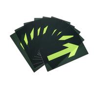 Abaodam Luminous Arrow Sign Stickers and Self-adhesive Backing 10pcs Weather-resistant Pvc Material Indicating Pathways Sturdy Reflective Directional Signs for Outdoor Camping