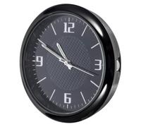 Abaodam Luminous Car Dashboard Clock Adhesive Mounted Analog Vehicle Timepiece Compact Black Design Easy Read for Cars Suvs