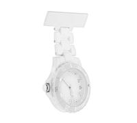 Abaodam Luminous Clip-on Nursing Watch with Glow-in-the-Dark Hands, White Nurse Fob Chest Pocket Watch for Healthcare Professionals Assorted Style