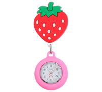 Abaodam Luminous Retractable Nurse Pocket Watch with Cartoon Design for Stretchable Silicone Band Lightweight and Portable Medical Timepiece for Nurses and Healthcare Professionals