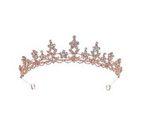 Abaodam Luxurious Bridal Rhinestone Hairband Crown Tiara Headband Lightweight Zinc Alloy Hair Accessories for Wedding Birthday and Thanksgiving