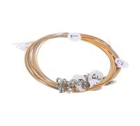 Abaodam Lyre Harp String Set with Rivets Metal Replacement Strings for Lyre Harp Repair and Maintenance Portable Complete Accessory Kit for Music Lovers and Beginners