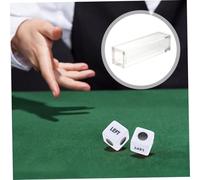 Abaodam Magnetic Acrylic Dice Storage Box Display Organizer Case for Dice Compact Lightweight with Smooth Surface for Rpg Game Bedroom Kitchen Decor
