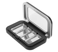 Abaodam Magnetic Eyeshadow Case Empty Multi-Grid Palette Plastic and Iron Stylish Simple Design Easy to Take Multi-Functional Storage for DIY and Travel Use