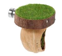 Abaodam Magnetic Jumping Spider Hideout Walnut Wood Habitat with Sunbathing Platform Easy Install Climbing Enclosure for Geckos Lizards and Small Pets for Healthy Retreat