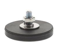 Abaodam Magnetic Mounting Base, with Rubber Coated Magnet Easy to Install Heavy Duty Magnetic Mount High for Camera Brackets and Light Bars for Car Spotlights and Wedding Car Flower Disk