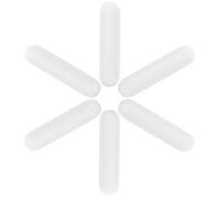 Abaodam Magnetic Stir Bars Magnetic Stirring Rods 6pcs for Laboratory Use Ptfe Rapid and Even Stirring and Compact White for Chemistry Experiments Versatile Laboratory Applications