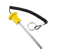 Abaodam Magnetic Weight Stack Pin with Pull Rope, Fitness Equipment Magnetic Bolts for Gym Accessories, Yellow 10 * 105mm Fitness Weight Stack Replacement Pin