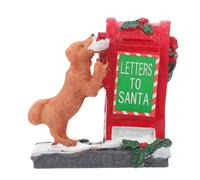 Abaodam Mailbox handicraft ornaments cake decor metal outdoor decor cake toppers Christmas Letters to Santa Small Decorative Tin christmas table decorations christmas village collection