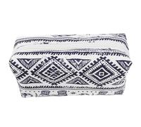 Abaodam Makeup Bag Makeup Organizer Bag Cotton Linen Splashproof Material Versatile Storage Compartments Easy Access Efficient Organization Chic Design for Daily Use and Business Trips