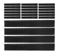 Abaodam Makeup Brush Protective Covers Stretchable Mesh Sleeve for On-the-go Touch-ups and Travel Convenient to Carry 200pcs Black Plastic Prevents Damage