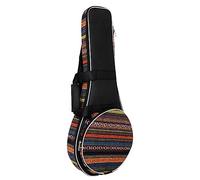 Abaodam Mandolin Bag with Bag Strap Padding Oxford Cloth National Style Backpack Case Convenient Sturdy Musical Handbag for Traveling with Thick Padding