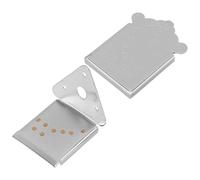 Abaodam Mandolin Metal Tailpiece 8-string Bridge Saddle Plate Replacement, Chrome-plated Copper Tailpiece for Folk Mandolin Accessories and Instrument Parts