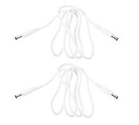Abaodam Manicure Drill Handle Cable 2pcs 1 Meter Metal Plastic Stable Performance DC Power Cord for Nail Art Tools