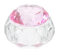 Abaodam Manicures Liquid Powder Mixing Cup Crystal Nail Art Cup 50ml Glass Crystal Modeling with Lid for Nail Art Enthusiasts and Manicure Beginners Tool