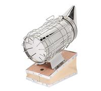 Abaodam Manual Bee Smoker with Heat Shield Durable Stainless Steel Beekeeping Tool for Hive Maintenance Protects Beekeepers From Stings Practical Fumigation Device for Apiculture