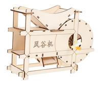 Abaodam Manual Threshing Machine Model Kit for Educational DIY Science Project with Hand Crank Easy Assembly Agricultural Technology Learning Tool for Practical Skill Development