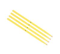 Abaodam Maple Wood Drumsticks 5a Size Yellow Drum Sticks 4pcs Set Percussion Accessories for Drummers and Music Practice