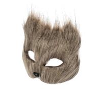 Abaodam Masquerade Fox Mask for Women Plush Half Mask for Halloween Cosplay Lightweight Reusable for Festivals and Parties Safe and Design