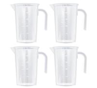 Abaodam Measuring Cups Set Graduated Containers 4pcs 500ml Thickened High-Temperature Resistant Pp Kitchen Measuring Tools for Cooking and Baking