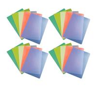 Abaodam Memo Pads 20pcs A5 Anti Scratch Writing Boards with Rounded Corners Lightweight Pp Material Safe Office Writing Pads for Studying and Students Random Color
