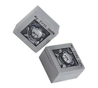Abaodam Memorial Box for Baby's Tooth and Hair Box Small Storage Box Tooth Keepsake Box Growth Record