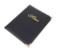 Abaodam Menu Book Folder with Slide-in Inner Page Design Pu Leather Comfortable Touch and Rounded Corners and Easy to Use, Classic Aesthetic for Restaurant and Bar Counter Use