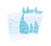 Abaodam Mermaid Tail with Compression Resistance 18pcs Popcorn Boxes Made Paper for Birthday Party Supplies and Movie Night Treat Containers