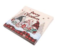 Abaodam Merry Christmas Napkins 20Pcs Disposable Tissue Napkins with Xmas Printing for Kitchen Restaurant 33X33Cm
