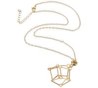 Abaodam Metal Crystal Necklace Holder Cage Pendant with Gold Mesh for DIY Stone Pendant Jewelry Making Safe and Accessory for Women Birthday and Dinner Parties