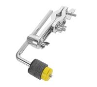 Abaodam Metal Cymbal Expansion Clamp for Drums, Beginner Percussion Holder with L-Shaped Boom Mount, Yellow Metal Cymbal Mounting Clamp Accessory for Drum Kit