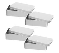 Abaodam Metal Dice Storage Boxes with Foam Inserts 4pcs Portable Iron Cases for Board Game Accessories and Travel