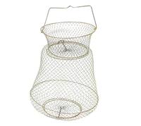 Abaodam Metal Fish Basket Durable Wire Mesh Fishing Trap with Easy Open Design for Crab and Shrimp Outdoor Accessory