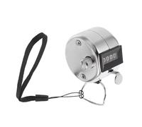 Abaodam Metal Hand Counter Manual Clicker Digit Mechanical Tally Ergonomic Press Button for Classroom Counting Fishing Knitting Traffic and People Tracking Portable with Lanyard