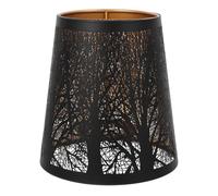 Abaodam Metal Lampshade with Hollow Forest Pattern for Bedside Table and Floor Lamps Carved Iron Shade 5.94X5.71X5.71In Decorative Lighting