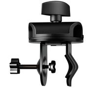 Abaodam Metal Microphone Clip Boom Arm Mic Stand Clamp for Handheld Microphones with 19mm Hole Diameter and Ergonomic Knob, 360 Degree Rotation Compact Design for Music Shows and Band