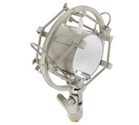 Abaodam Metal Microphone Shock Mount Clamp Anti-vibration Suspension Holder for Condenser Mic Lightweight Portable Vibration Dampening Stand Compatible with Podcasting Music Production