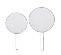 Abaodam Metal Oil Splatter Guard Kitchen Oil Splash Protector 2pcs with Fine Mesh Screen, Portable and High Temperature Resistant Cooking Splatter Screen for Frying Pan