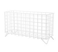 Abaodam Metal Rabbit Hay Feeder with White Iron Frame Hay Rack Holder for Small Animals Cage, Convenient Bunny and Guinea Pig Feeder Accessory