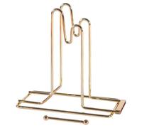 Abaodam Metal Raffle Ticket Organizer Double Roll Dispenser Gold Stand for Donation Events Desktop Display