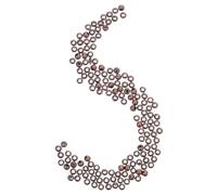 Abaodam Metal Spacer Beads 300pcs Brown Iron Round Large Hole 1.2mm Simple Style Smooth Surface for Bracelets Necklaces Earrings DIY Crafts