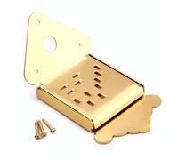 Abaodam Metal Triangle Tailpiece for Guitar Mandolin Replacement with Screws for Enhanced Tone Volume and Sustain Easy Installation for Upgrading Your Instrument Look Golden