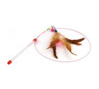 Abaodam Metal Wire Cat Teaser Kitten Hunter Toy Bell Beads Play Fun for Pets Interactive Cat Kitten Wire Toy Teaser Bell Beads for Indoor Outdoor Fun