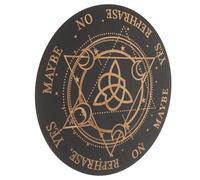 Abaodam Metaphysical Pendulum Board for Divination with Carved Star Design Dowsing Tool for Beginners Home Decor Energy Sculpture Witchcraft and Meditation Enthusiasts