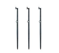 Abaodam Micro Drip Irrigation Tool 20pcs Black PP Ground Stake for Irrigation Pipeline Garden and Municipal Greening