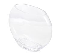 Abaodam Micro Landscape Glass Container Small Fish Bowl for Creative Indoor Outdoor Decoration for Goldfish Tortoise Plants and Moss Lightweight Aquarium Pot for Home Office Cafe