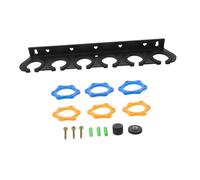 Abaodam Microphone Stand Wall Mount Holder Bracket for Studio Karaoke Meetings Secure Storage Rack Six Holes Mic Wall Rack